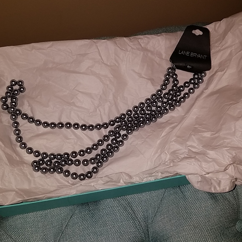 Beautiful 60in Lane Bryant Pearl Necklace